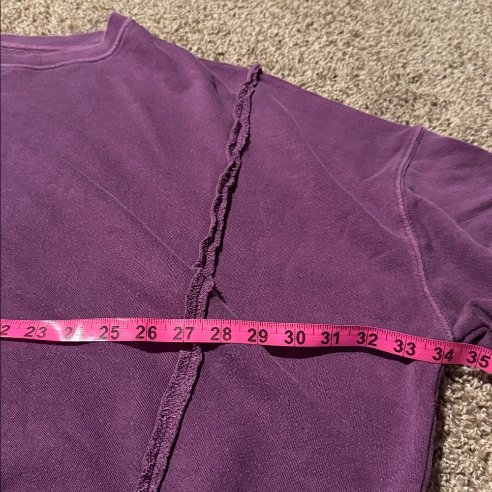 Free People / We The Free oversized purple Camden sweatshirt (L) - EUC! - Picture 5 of 8